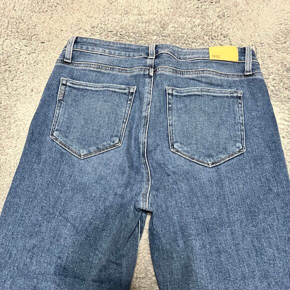 Paige Jeans Womens 31 (32x27.5) Cindy Raw Hem Straight Leg High Rise - Picture 4 of 10